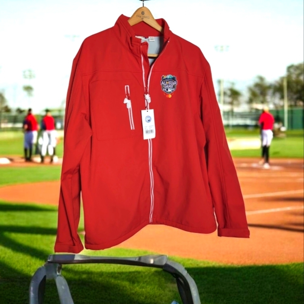 MLB 2023 All Star Game Seattle XL Red Jacket with Embroidered Logo NWT